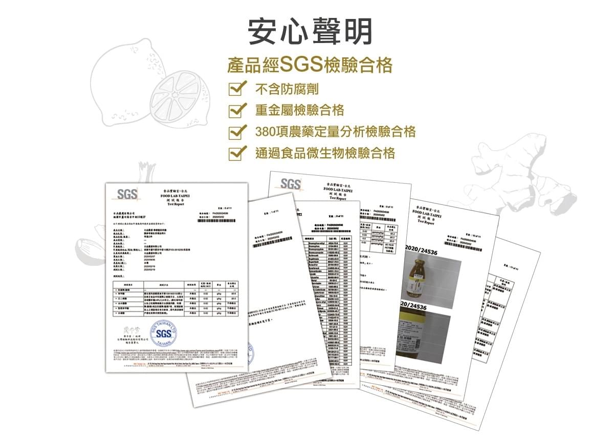 檸檬薑蒜果醋【三汁一醋】聖誕限定組