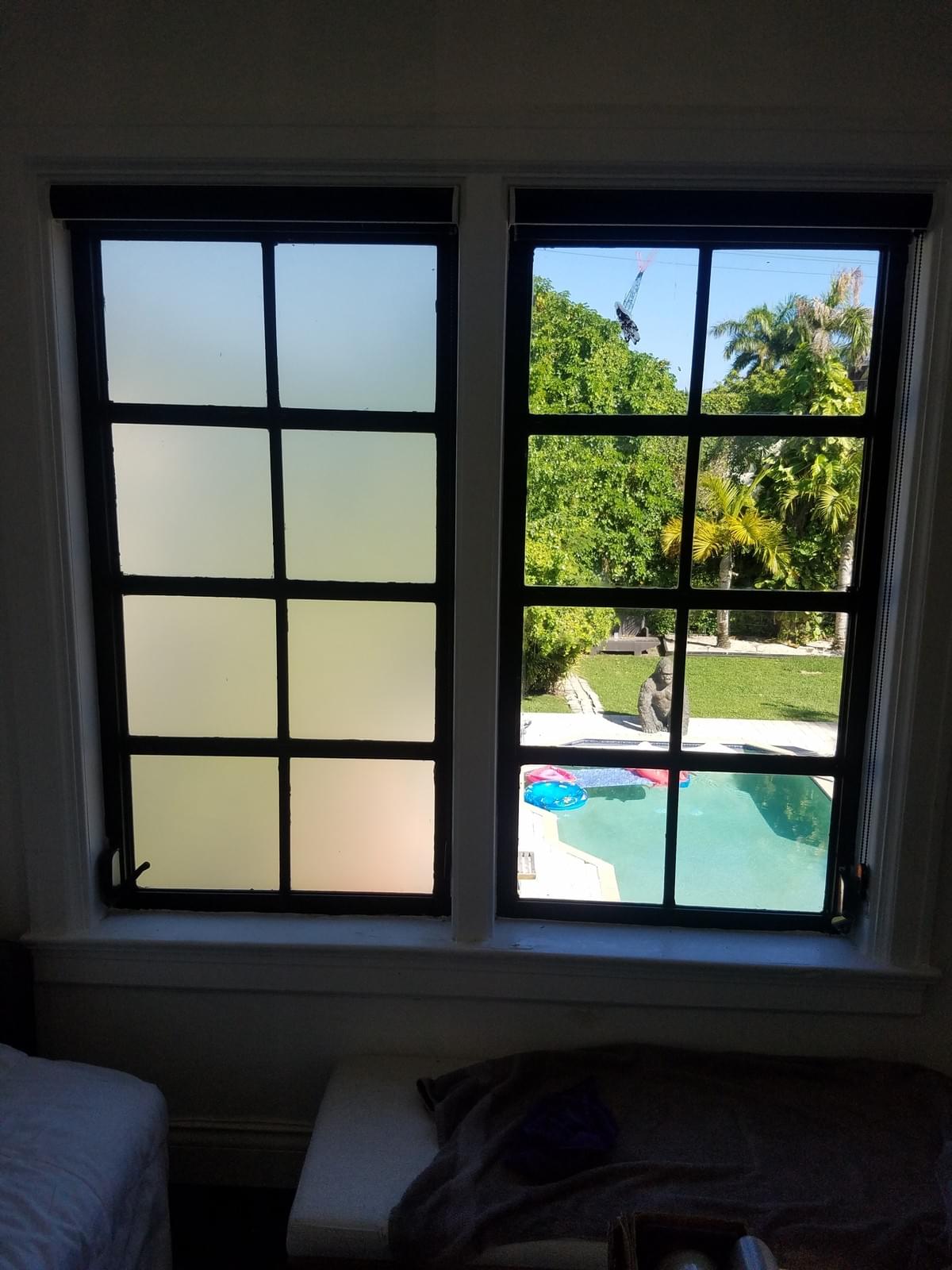 white frosted window tinting for privacy
