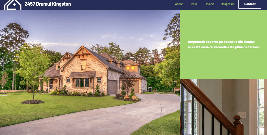 Strikingly: Șablon de închiriere Kingston Road