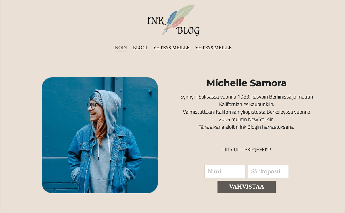 Strikinglyn Ink Blog -malli