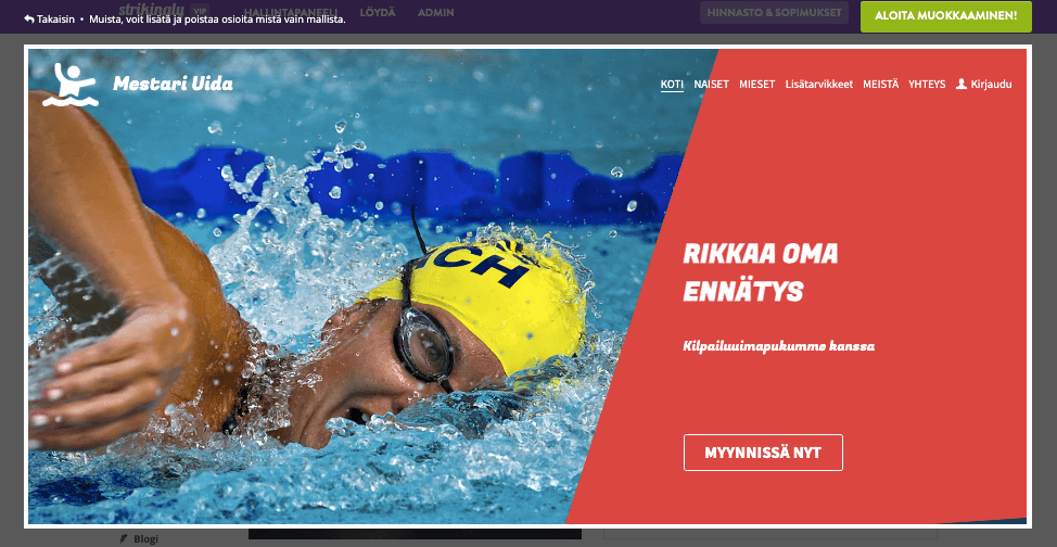 Alennusmyyntiuutiskirje Strikinglyn avulla - Sisällytä toimintakehotus (CTA)