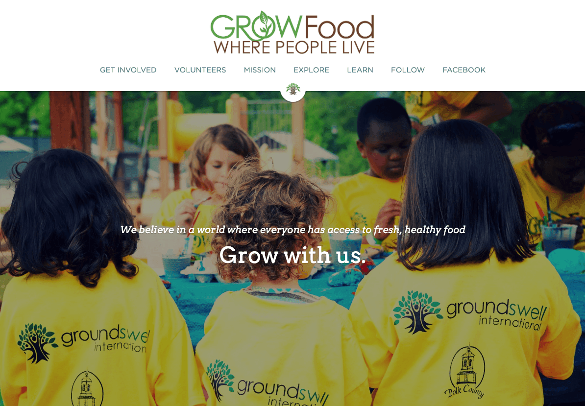 Imagine preluată de pe site-ul unui utilizator Strikingly - Cultivați alimente 