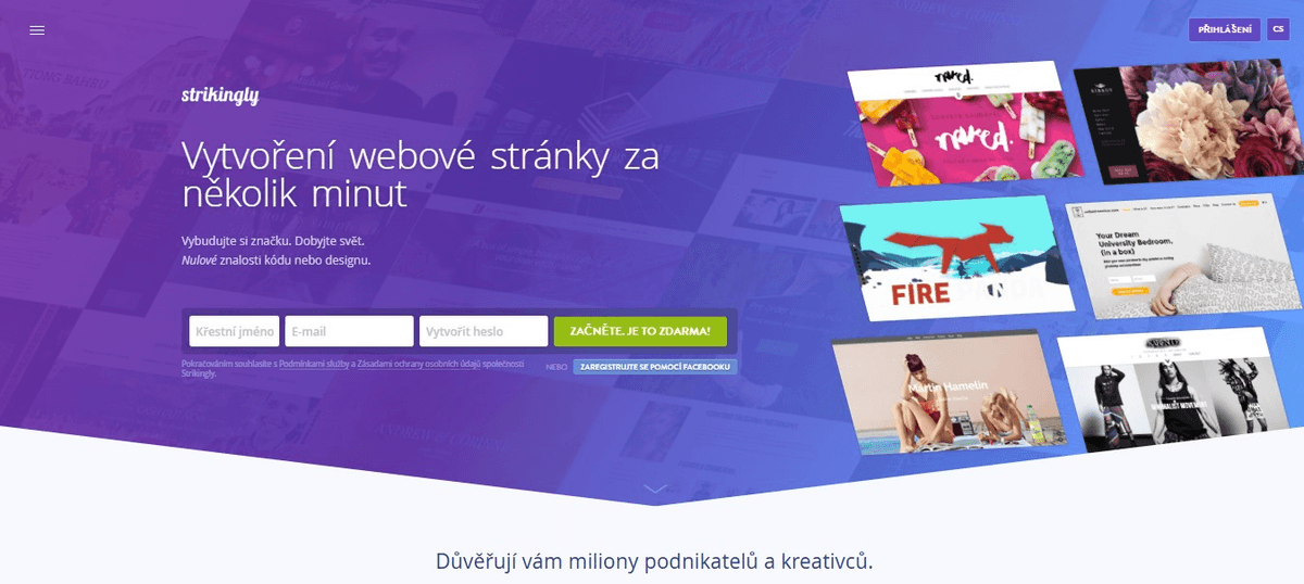 Strikingly Landing Page