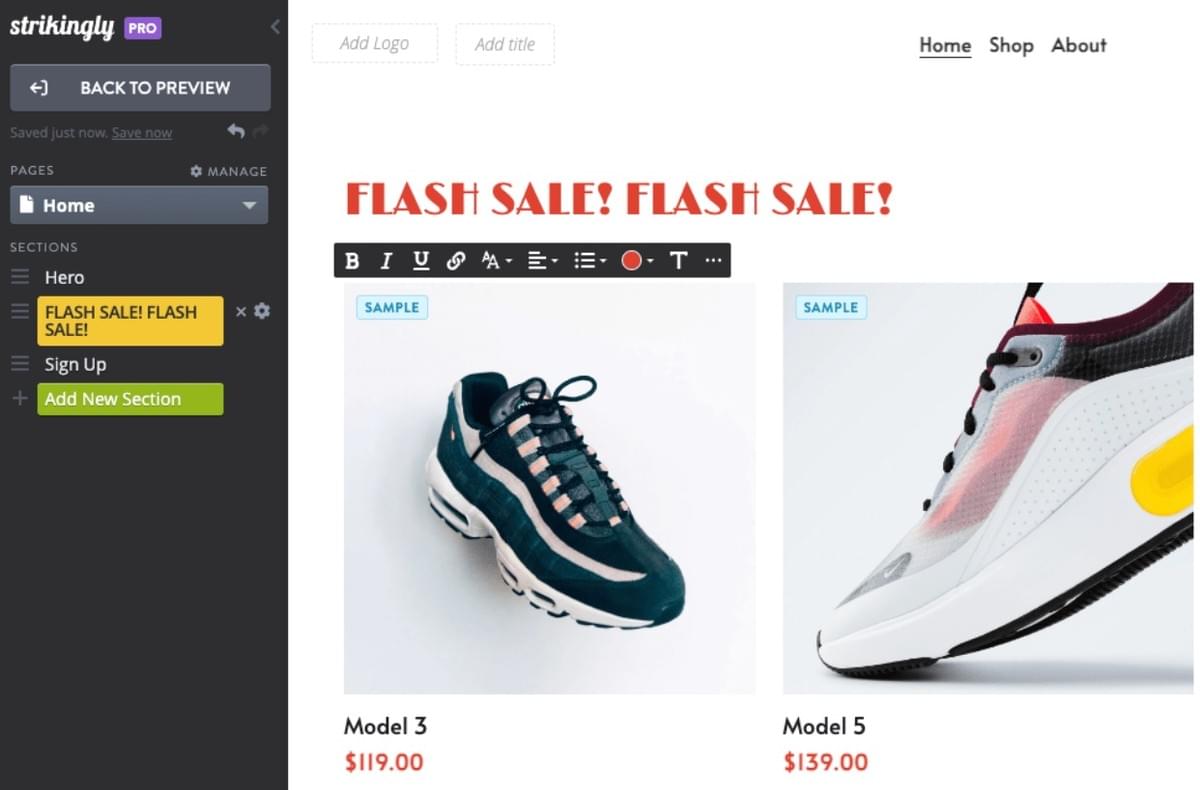 Otimização do Seu Site Strikingly para Promoções Relâmpago Móveis