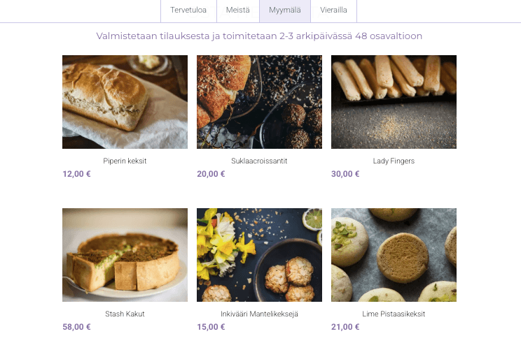 Minimalistinen myymälämalli