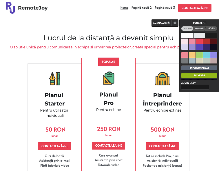 Editor magazin Strikingly