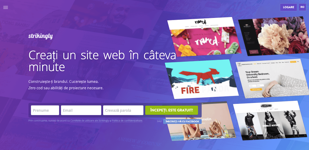 Strikingly Landing Page