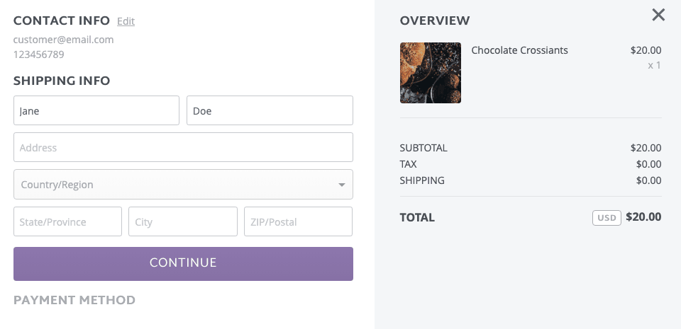 عملية الدفع المبسطة