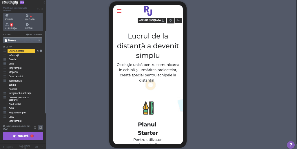 Rolul Strikingly în marketingul interactiv - Receptivitate mobilă