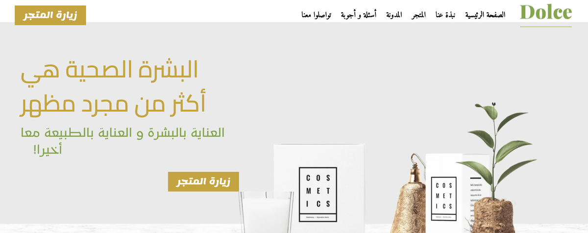 Dolce Template من Strikingly