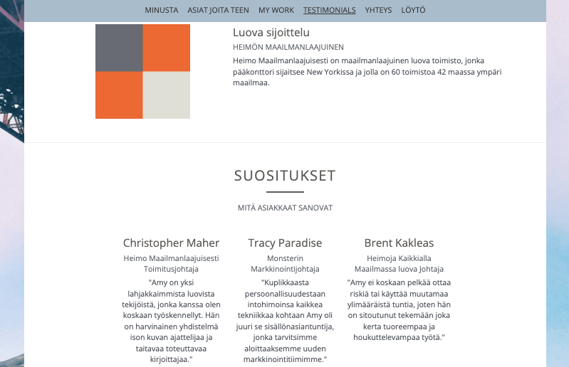 Strikinglyn profiilimalli 