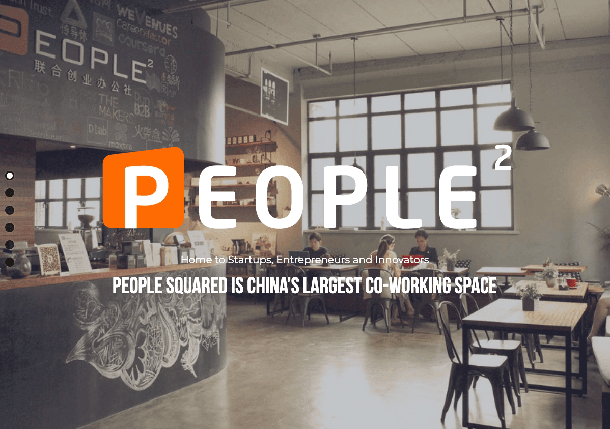 Szablon przestrzeni coworkingowej od Strikingly