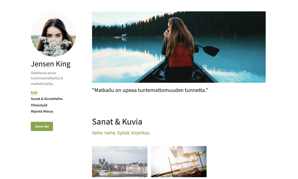 Blogi Strikinglyn mallipohja