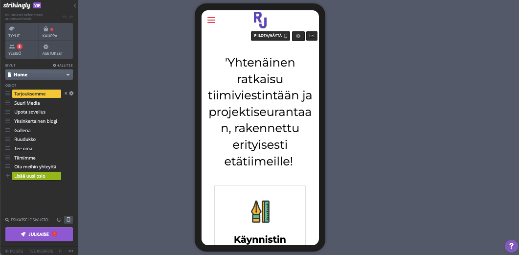 Ammattimainen sähköposti - Silmiinpistävästi ammattimaiseen sähköpostiin - Responsiivinen suunnittelu