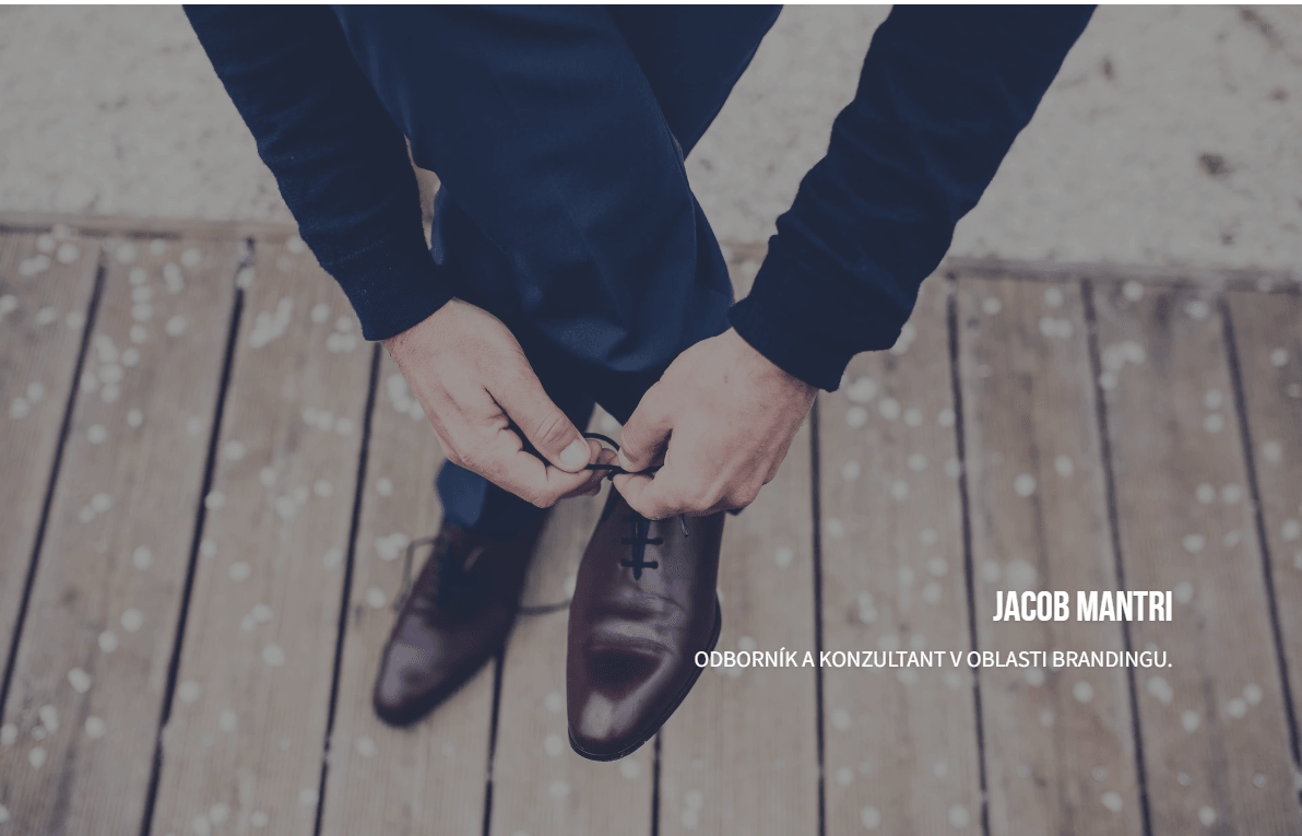 Vizuální vyprávění: Šablona Perspektiva od Strikingly