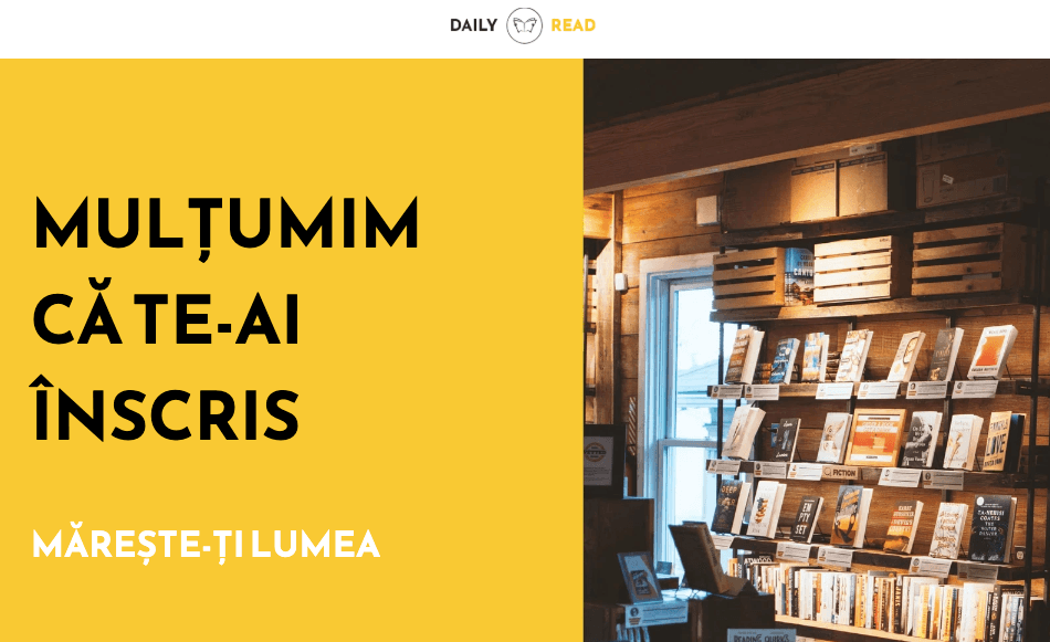 Șablonul de lectură zilnică de la Strikingly
