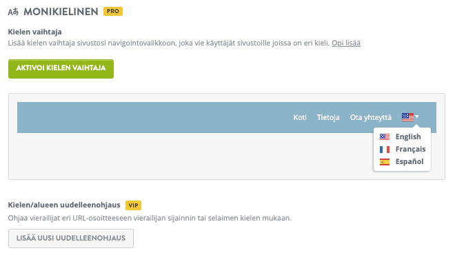 Strikinglyn monikielinen vaihtaja