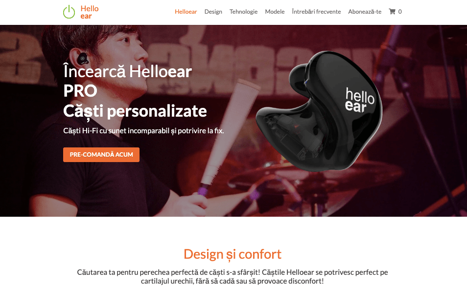 Bună X Template de la Strikingly