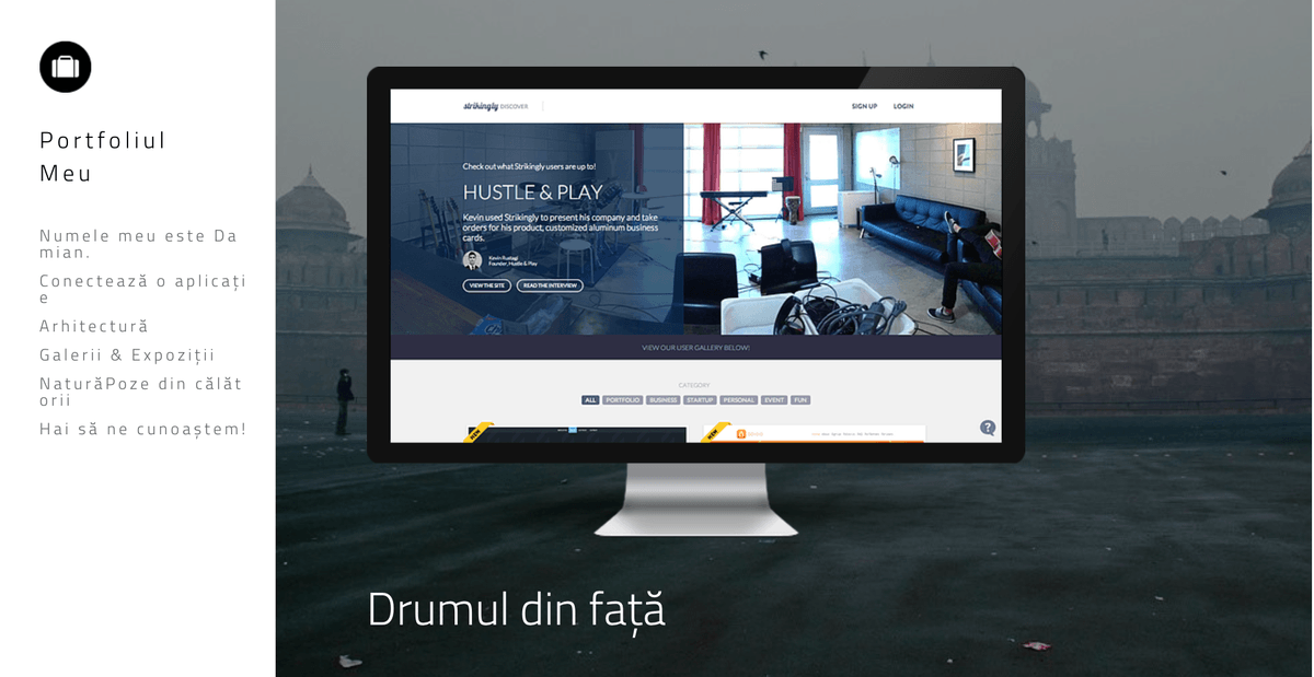 Șablonul Spectre de la Strikingly