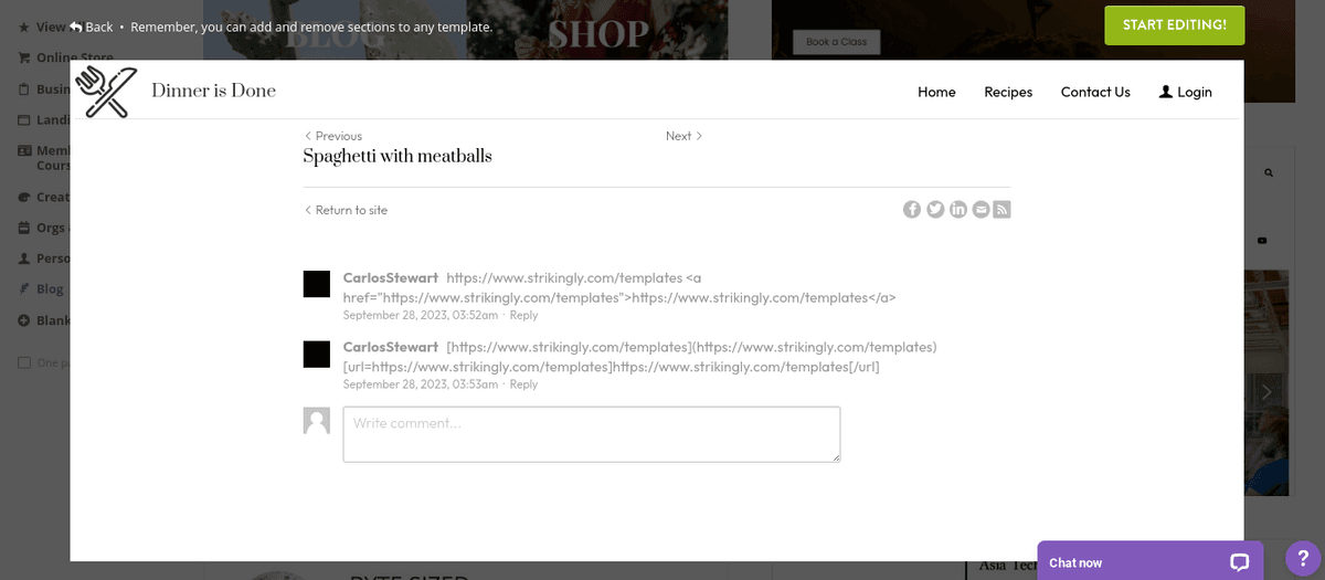 Cum să începi un blog de succes cu Strikingly - Interacționează cu publicul tău
