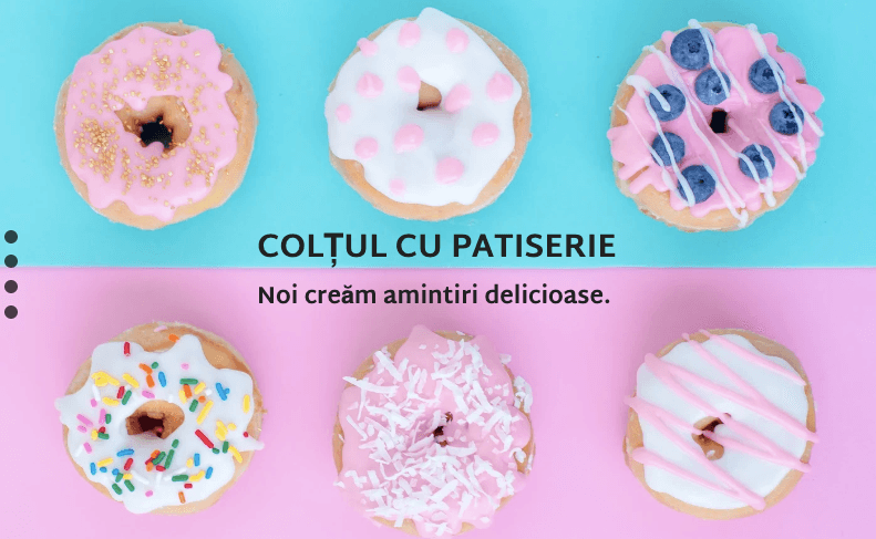 Șablon de pagină de destinație pentru colțuri de patiserie de la Strikingly