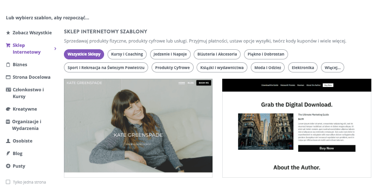 Jak uruchomić firmę emerytalną za pomocą Strikingly – wybierz szablon