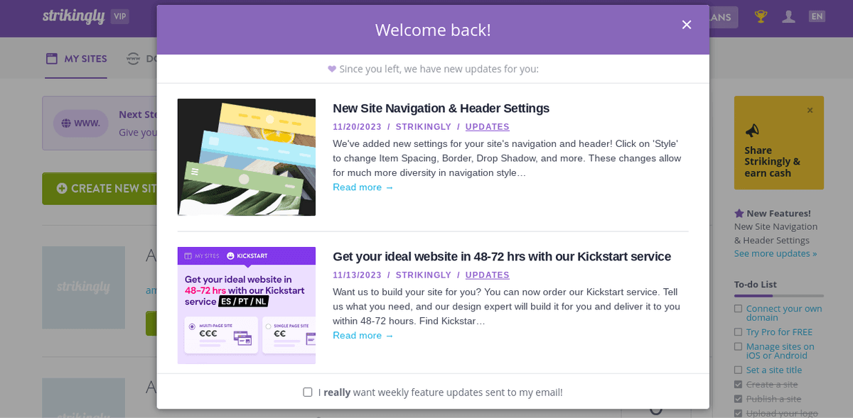 موقع تجارة إلكترونية متجاوب مع دعم Strikingly - جاهز للمستقبل