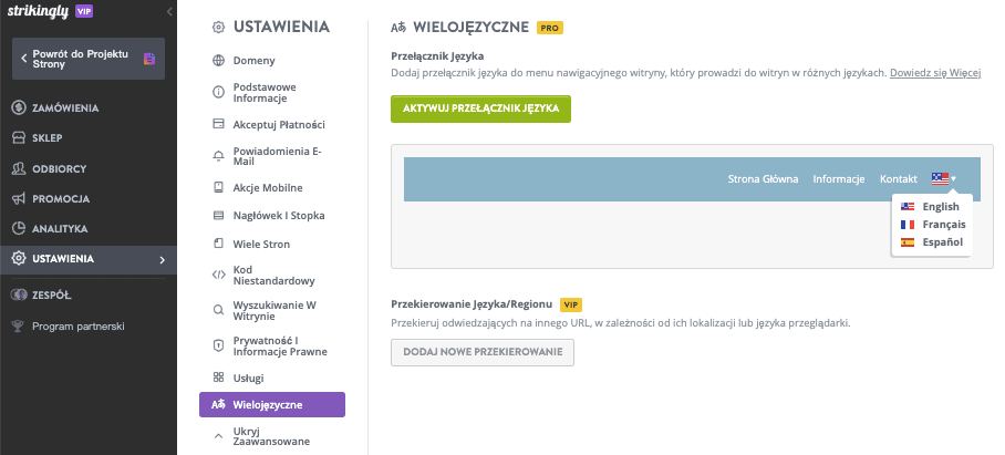 Niesamowicie dla sprzedaży międzynarodowej – wielojęzyczne wsparcie
