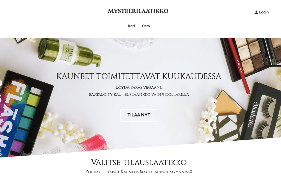 Mystery Box -malli Strikinglyltä