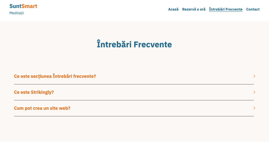 Crearea unei pagini de întrebări frecvente eficiente