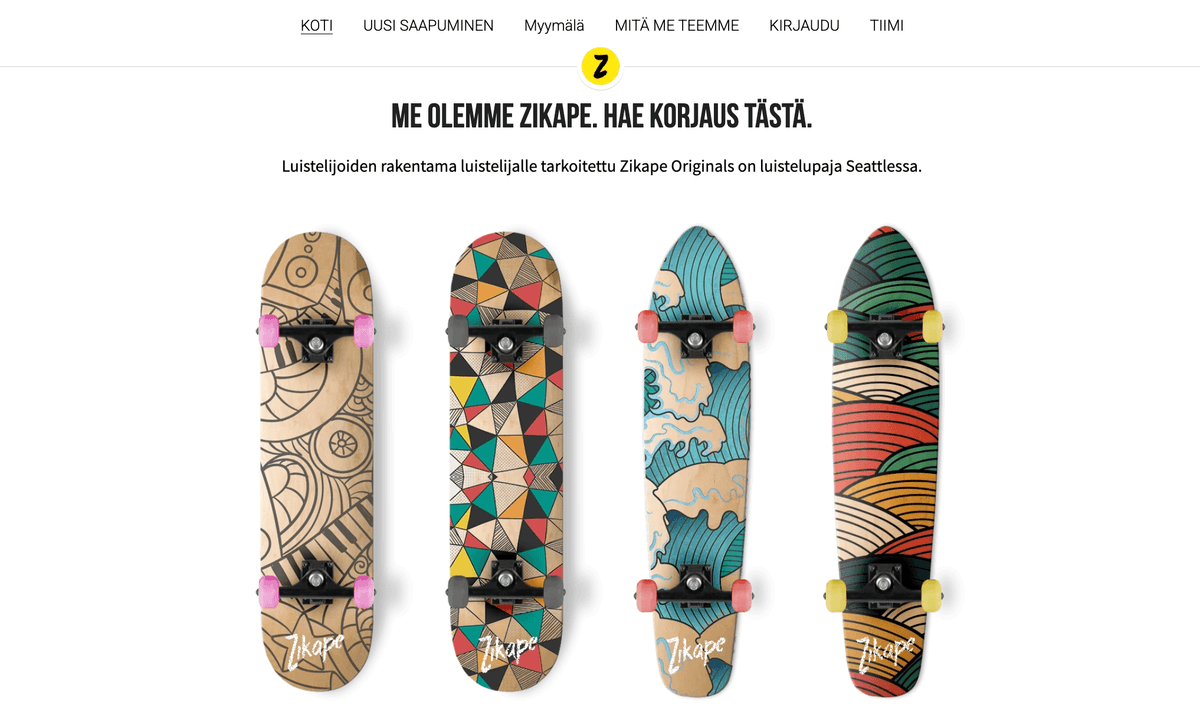 Zikape-malli Strikinglyltä