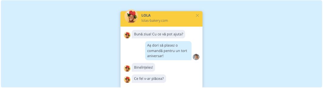 Funcția de chat live Strikingly