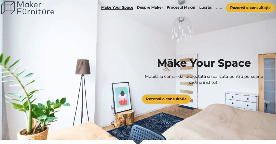 Șablon Maker de la Strikingly