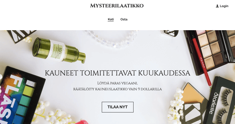 Strikingly: Mystery Box -malli