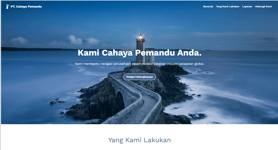 Template Situs Web Zine dari Strikingly