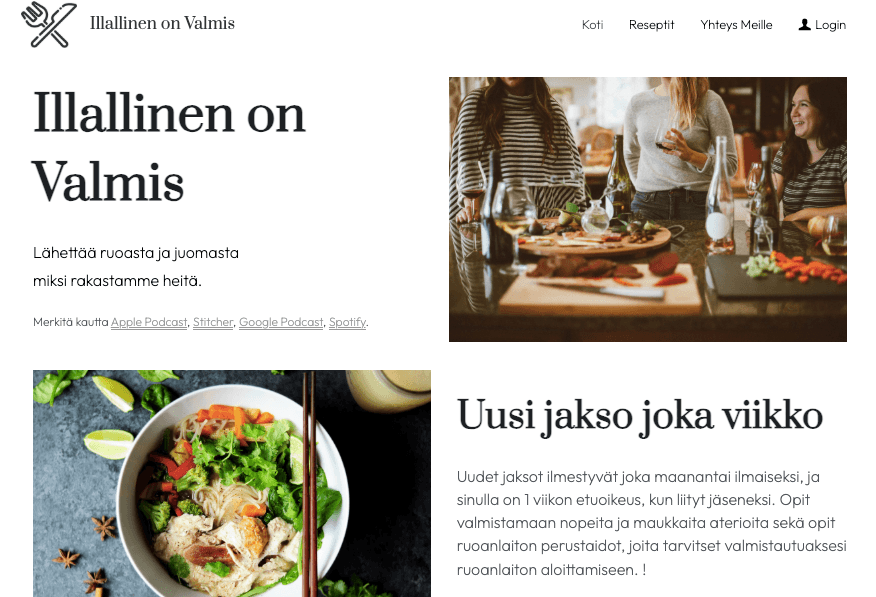 Strikinglyn Dinner is Done Blog Template