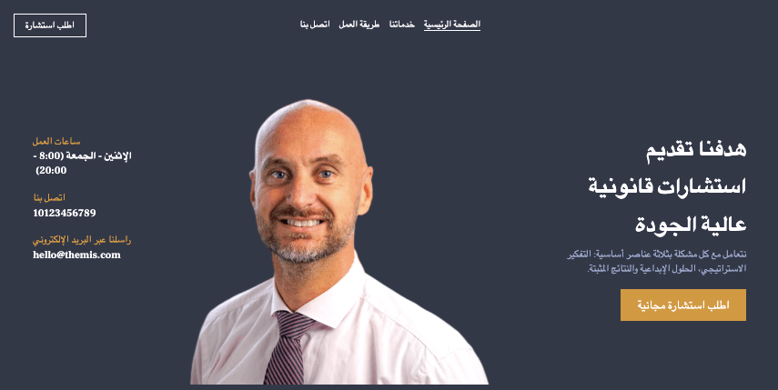 نموذج الاستشارات القانونية