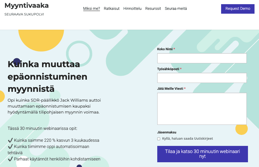 SaleScale-malli Strikinglyltä