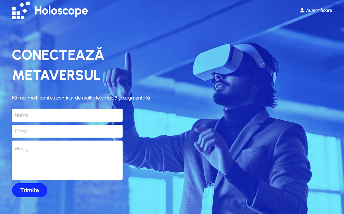 Șablon Holoscope de la Strikingly