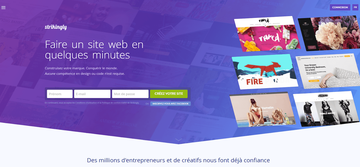 Améliorer votre blog culinaire avec Strikingly