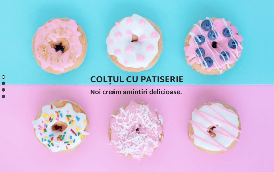 Șablon de design pentru website Pastry Corner