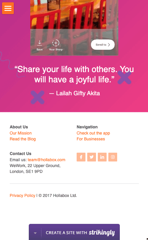 Bästa praxis för mobilvänliga footers