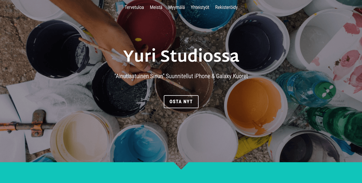 Bright Store Yksisivuinen verkkosivuston malli Strikinglyltä