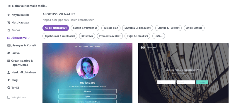 Kuinka Strikingly voi auttaa brändin uudistamisessa helposti - Muokattavat mallit