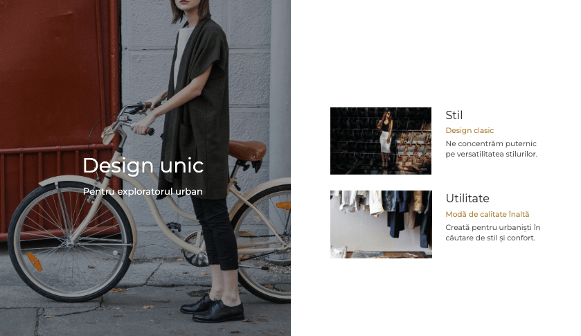 Template de magazin Perspective de la Strikingly