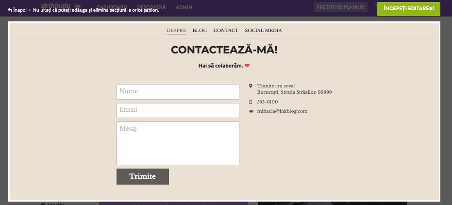 Rolul Strikingly în marketingul de referință - feedback utilizator