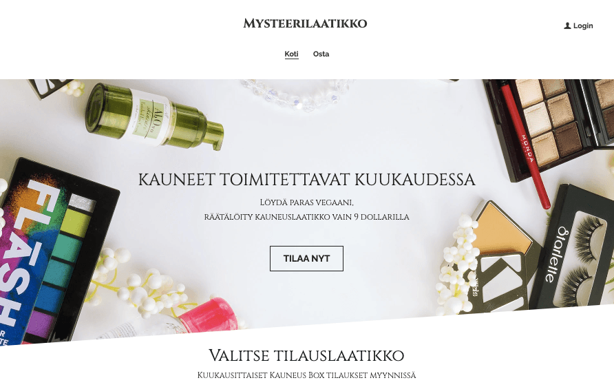 Mystery Box -malli Strikinglyltä