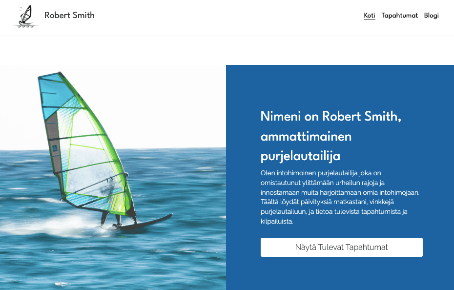 Windsurfer-malli Strikinglystä
