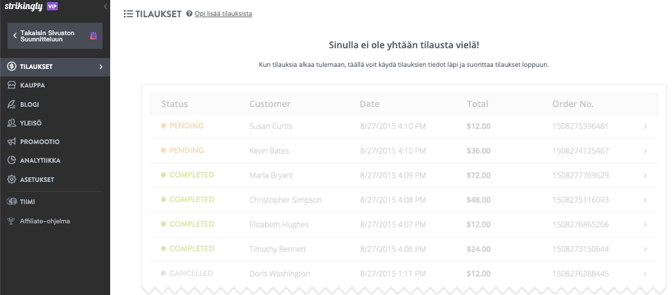Hämmästyttävän tehokas verkkokaupparatkaisu liiketoiminnan kasvuun - tilausten hallinta