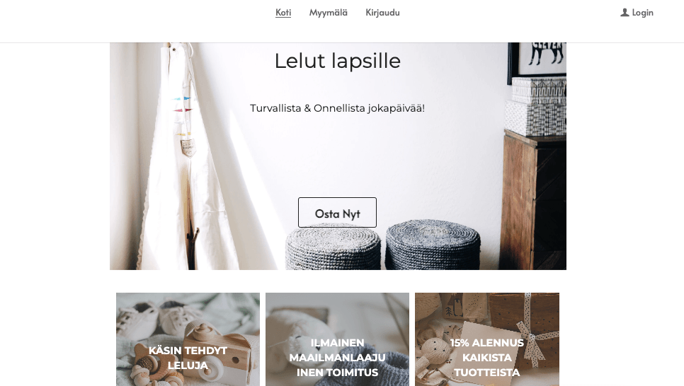 Pienet lelut -mallipohja Strikinglyltä